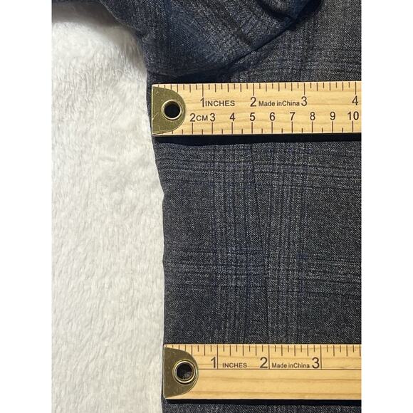 Ted Baker 50XL 42x31 Charcoal Gray Purple Plaid Flannel Men's Designer Suit - Picture 10 of 16